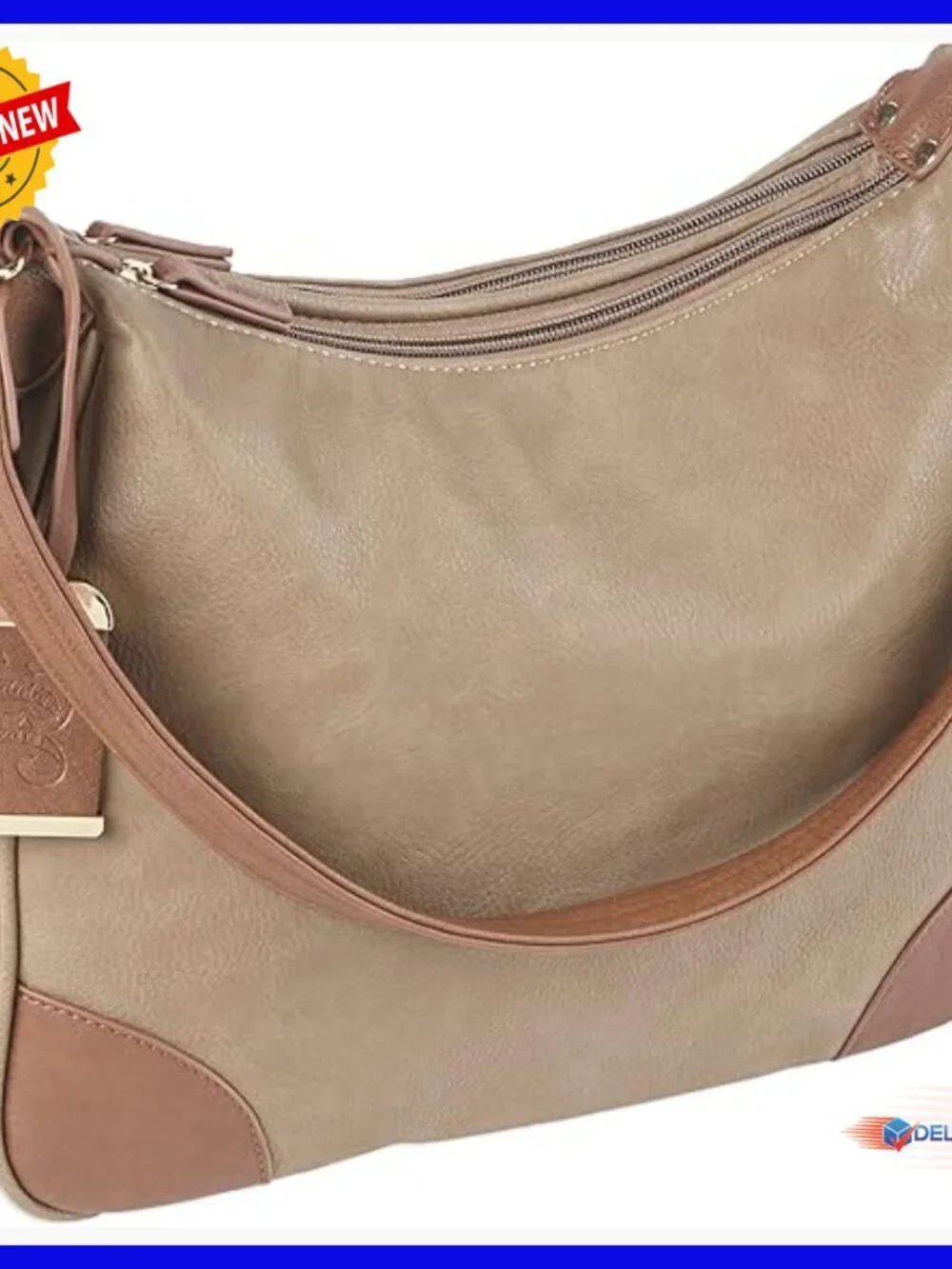 Large Leather Hobo Purse with Concealed Holster for Quick Access